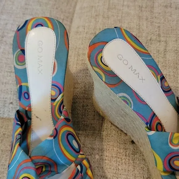 Y2K Go Max &quot;Groovy&quot; Espadrille wedges