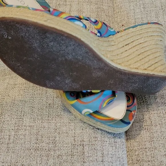 Y2K Go Max &quot;Groovy&quot; Espadrille wedges