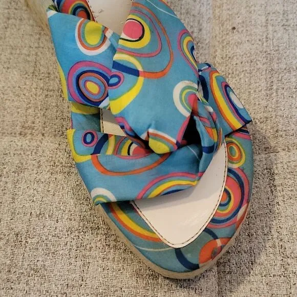 Y2K Go Max &quot;Groovy&quot; Espadrille wedges