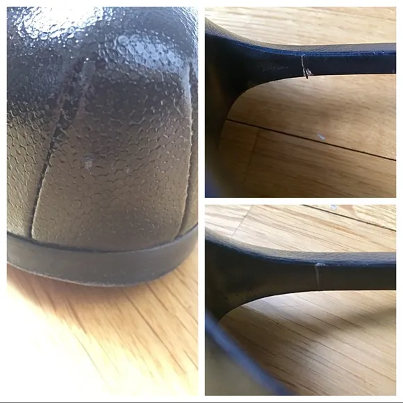 YSL Tribtoo 80 Pump Black Caviar Leather EUC