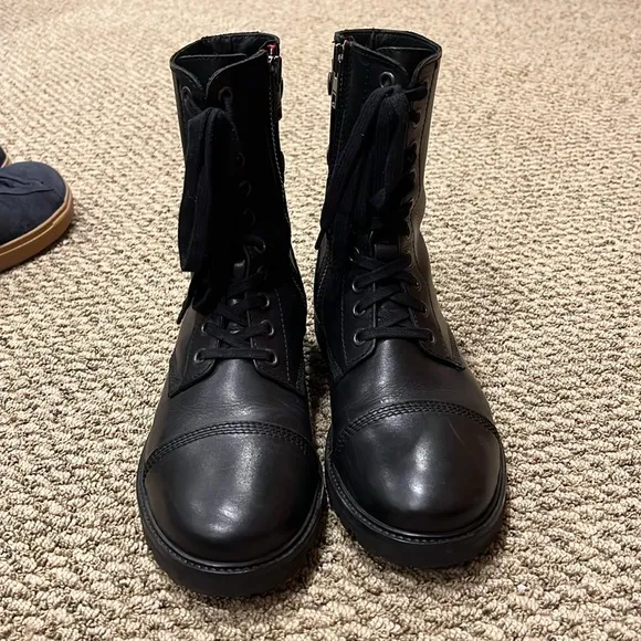 Zadig &amp; Voltaire Joe Leather Combat Boots