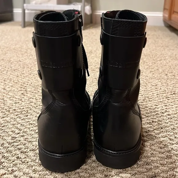 Zadig &amp; Voltaire Joe Leather Combat Boots