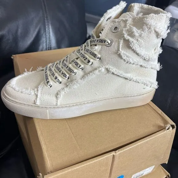 Zadig &amp; Voltaire High Flash Canvas sneakers canvas shoes New