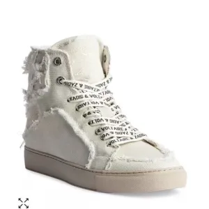 Zadig &amp; Voltaire High Flash Canvas sneakers canvas shoes New