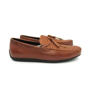 Zanzara Mens Cezanne Leather Slip On Boat Shoes SZ 9