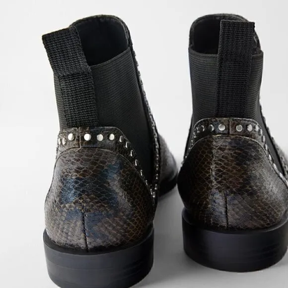 ZARA Almond Toe Boots