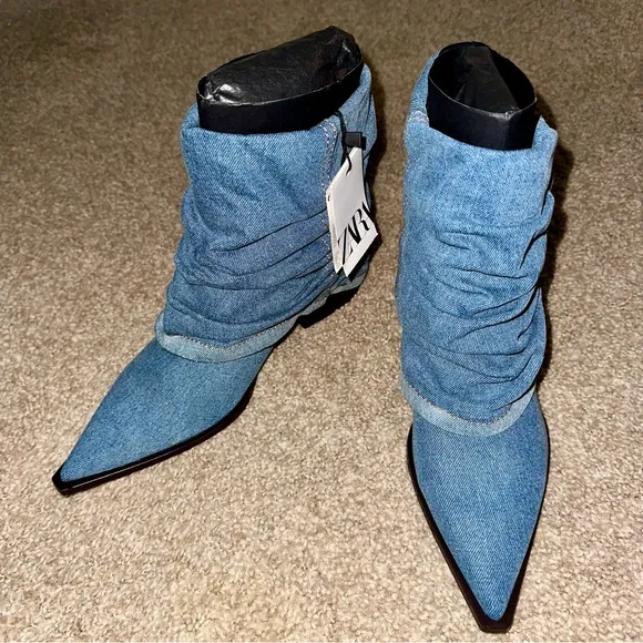 ZARA Denim Booties - Price Firm