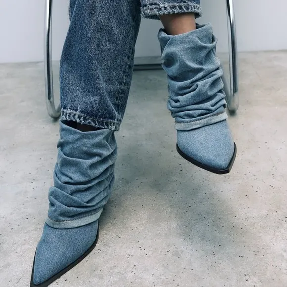 ZARA Denim Booties - Price Firm