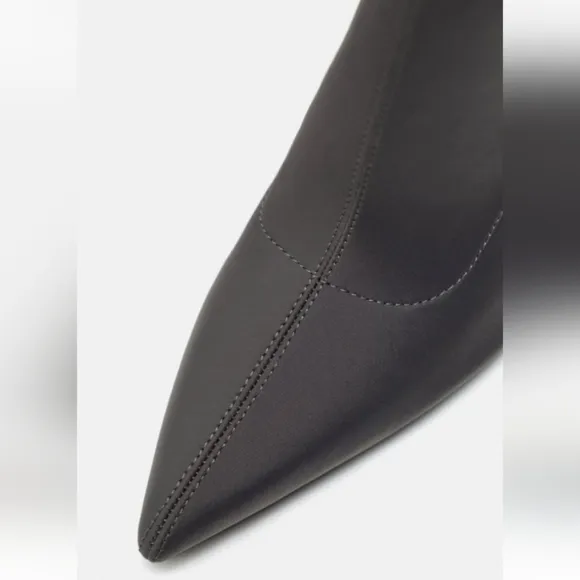 Zara Fabric Over The Knee Heeled Boots