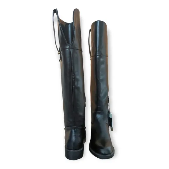 Zara Flat Riding Knee Boots, 6
