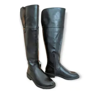 Zara Flat Riding Knee Boots, 6