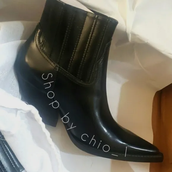 ZARA HEELED COWBOY ANKLE BOOTS bloggers Favorite