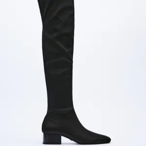 ZARA HEELED OVER THE KNEE BOOTS SZ 9 or EU 40