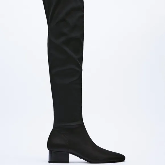 ZARA HEELED OVER THE KNEE BOOTS SZ 9 or EU 40