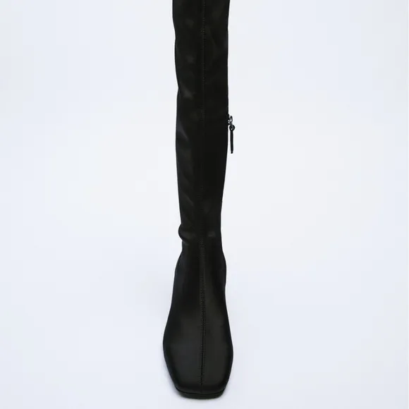 ZARA HEELED OVER THE KNEE BOOTS SZ 9 or EU 40