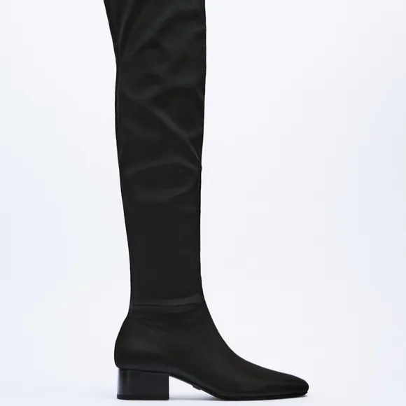 ZARA HEELED OVER THE KNEE BOOTS SZ 9 or EU 40