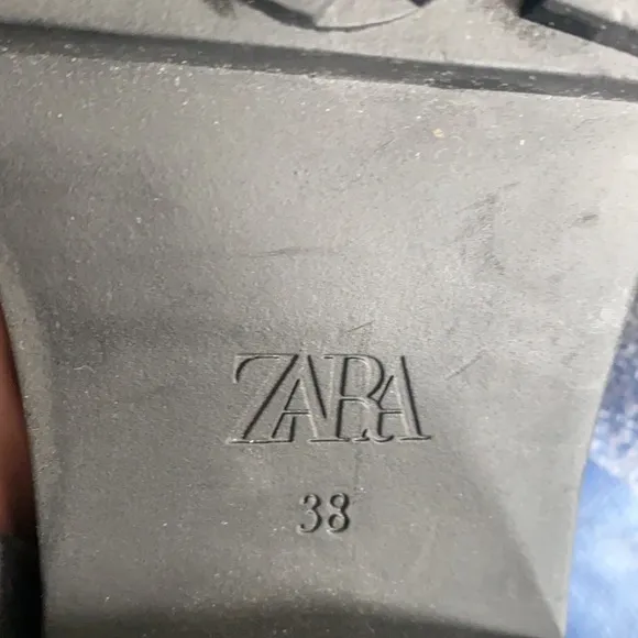 Zara Low Heeled  Over the Knee Sock Boots