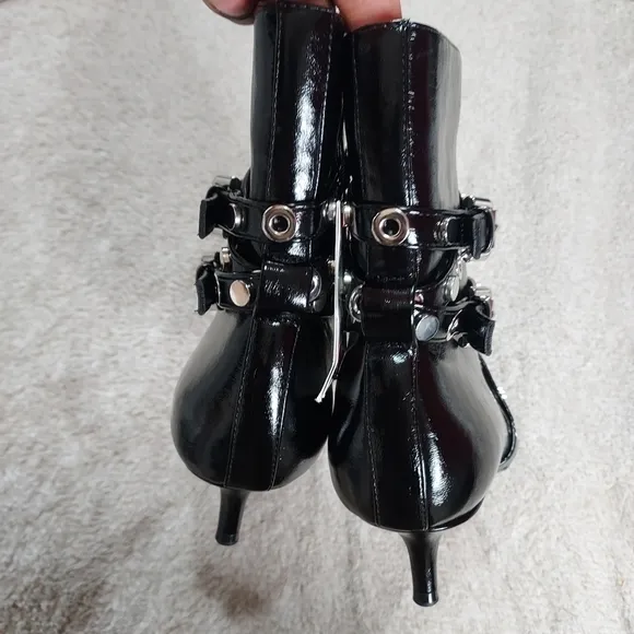 Zara Metal Trim Heeled Booties