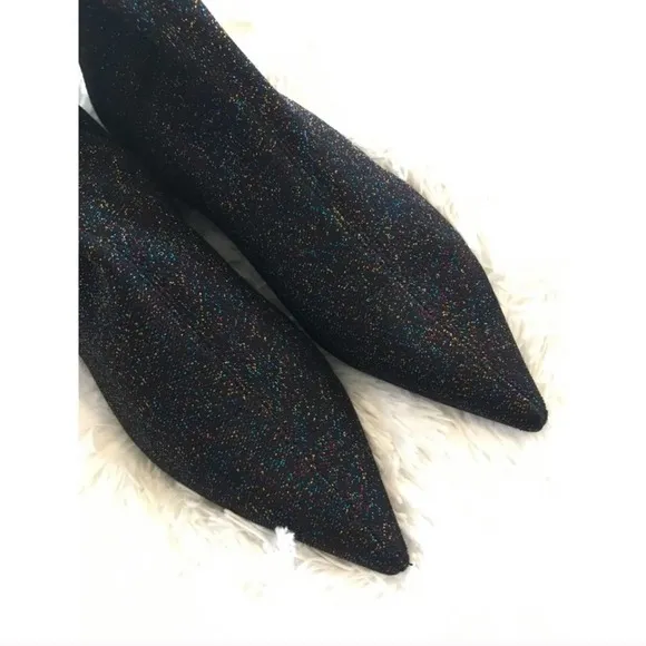 Zara Sparkly Over the Knee Boots