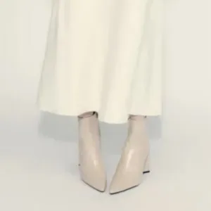 Zara TRIANGULAR HEELED ANKLE BOOTS