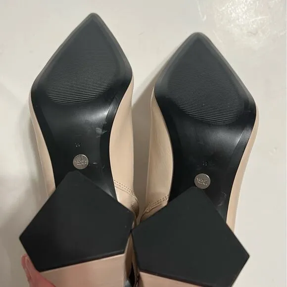 Zara TRIANGULAR HEELED ANKLE BOOTS