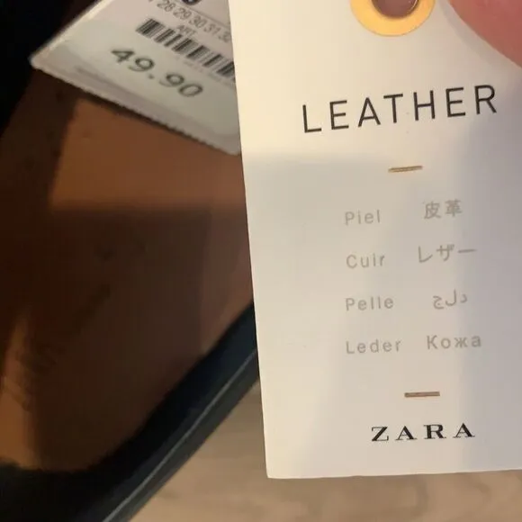 Zara navy blue shoes