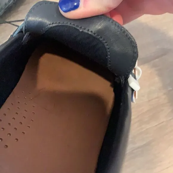 Zara navy blue shoes