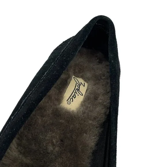 Zodiac Sheridan Suede Lined Moccasins in Black Size 6.5