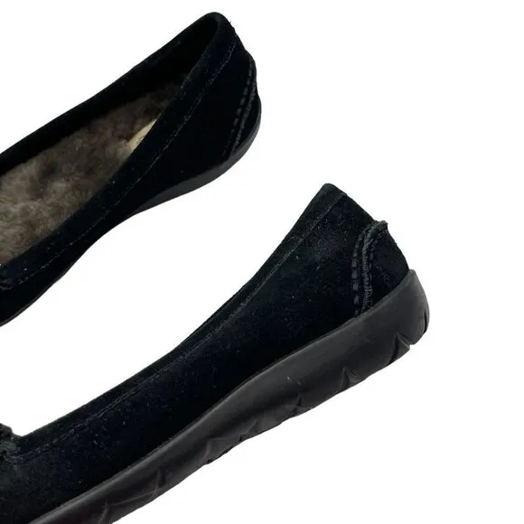 Zodiac Sheridan Suede Lined Moccasins in Black Size 6.5